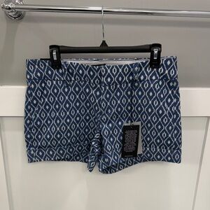 NWT Blue Ikat-Print Women's Shorts